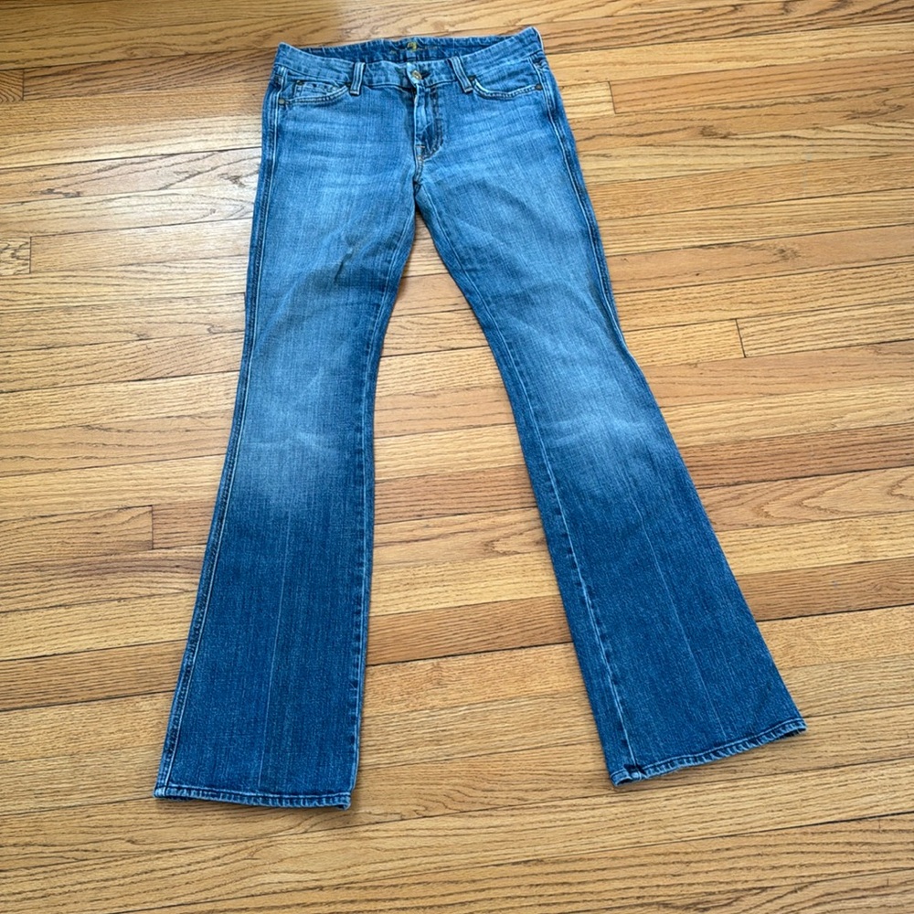 7 for all mankind blue jeans size 28